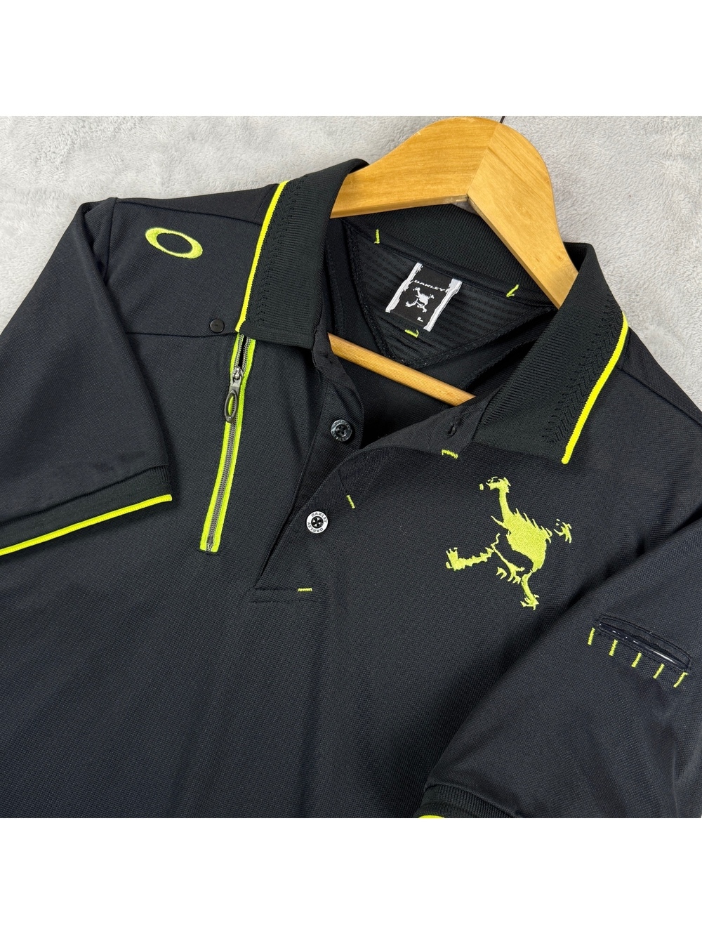Vintage Oakley Skull Collection Technical Polo Shirt Japan Market Software Rare